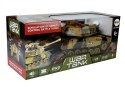 Duży Czołg Zdalnie Sterowany R/C 2.4 Ghz Światła Odgłosy Strzelania Żółty LEAN Toys