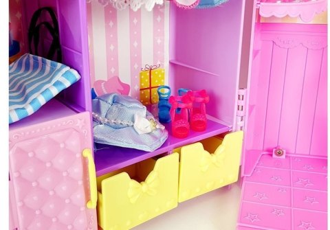 Garderoba ze Światłem i Lustrem Lalka 26 cm Zestaw Ubrań Akcesoria LEAN Toys Garderoba ze Światłem i Lustrem Lalka 26 cm Zestaw Ubrań Akcesoria LEAN Toys