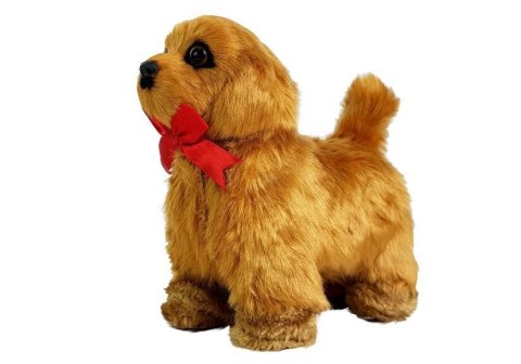Interaktywny Pies Zdalnie Sterowany Porusza się Szczeka Brązowy LEAN Toys Interaktywny Pies Zdalnie Sterowany Porusza się Szczeka Brązowy LEAN Toys
