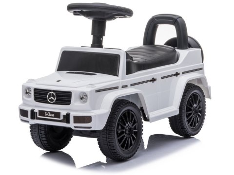 Jeździk Mercedes G-Class 652 Biały Dźwięk Klaksonu Silnika LEAN CARS Jeździk Mercedes G-Class 652 Biały Dźwięk Klaksonu Silnika LEAN CARS