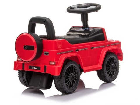 Jeździk Mercedes G-Class 652 Czerwony Dźwięk Klaksonu Silnika LEAN CARS Jeździk Mercedes G-Class 652 Czerwony Dźwięk Klaksonu Silnika LEAN CARS