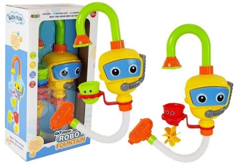 Kolorowy Robot Nurek Do Kąpieli Wodospad Kubeczki LEAN Toys Kolorowy Robot Nurek Do Kąpieli Wodospad Kubeczki LEAN Toys