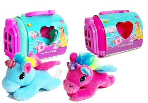 Kucyk Jednorożec Konik z Transporterem Maskotka w Walizce LEAN Toys Kucyk Jednorożec Konik z Transporterem Maskotka w Walizce LEAN Toys