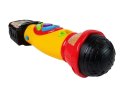 Mikrofon Żółto- Czarny Karaoke Nagrywający Piosenki LEAN Toys