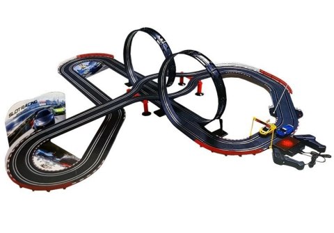 Ogromny Tor Wyścigowy 2 Pętle 1:43 Autka Pilot 1020 cm Światła LEAN Toys Ogromny Tor Wyścigowy 2 Pętle 1:43 Autka Pilot 1020 cm Światła LEAN Toys