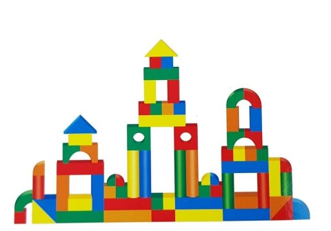 Piankowe Klocki Konstrukcyjne 131 elementów LEAN Toys Piankowe Klocki Konstrukcyjne 131 elementów LEAN Toys