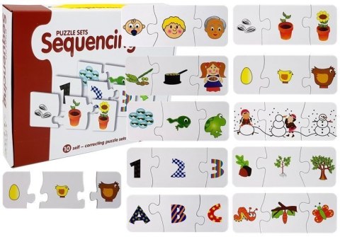 Puzzle Edukacyjne Układanka Nauka 10 Połączeń LEAN TOYS Puzzle Edukacyjne Układanka Nauka 10 Połączeń LEAN TOYS