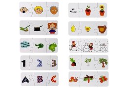 Puzzle Edukacyjne Układanka Nauka 10 Połączeń LEAN TOYS