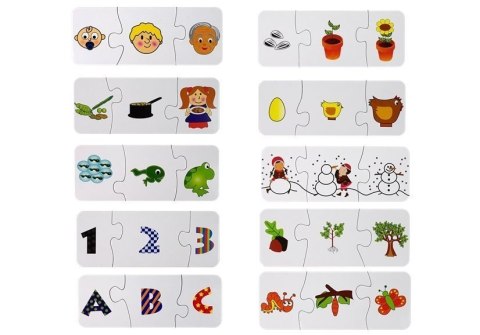 Puzzle Edukacyjne Układanka Nauka 10 Połączeń LEAN TOYS Puzzle Edukacyjne Układanka Nauka 10 Połączeń LEAN TOYS