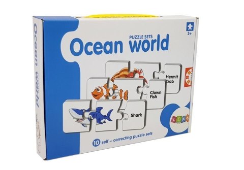 Puzzle Edukacyjne Układanka Świat Oceanów 10 Połączeń LEAN TOYS Puzzle Edukacyjne Układanka Świat Oceanów 10 Połączeń LEAN TOYS