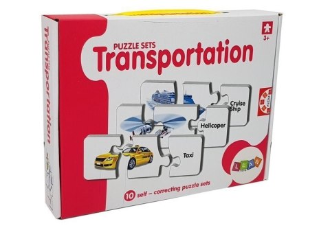 Puzzle Edukacyjne Układanka Transport 10 Połączeń LEAN TOYS Puzzle Edukacyjne Układanka Transport 10 Połączeń LEAN TOYS
