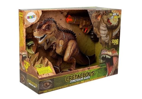 Ruchomy Dinozaur Tyranozaur Para Wodna Pistolet Dźwięk Światła LEAN Toys Ruchomy Dinozaur Tyranozaur Para Wodna Pistolet Dźwięk Światła LEAN Toys