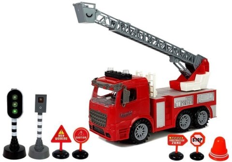 Straż Pożarna Znaki Drogowe Sygnalizacja Świetlna Napęd Frykcyjny Dźwięk Efekty Świetlne LEAN Toys Straż Pożarna Znaki Drogowe Sygnalizacja Świetlna Napęd Frykcyjny Dźwięk Efekty Świetlne LEAN Toys