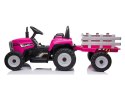 Traktor na Akumulator z Przyczepą XMX611 Różowy LEAN CARS