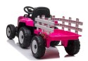 Traktor na Akumulator z Przyczepą XMX611 Różowy LEAN CARS