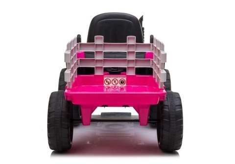 Traktor na Akumulator z Przyczepą XMX611 Różowy LEAN CARS Traktor na Akumulator z Przyczepą XMX611 Różowy LEAN CARS