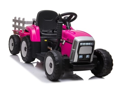 Traktor na Akumulator z Przyczepą XMX611 Różowy LEAN CARS Traktor na Akumulator z Przyczepą XMX611 Różowy LEAN CARS