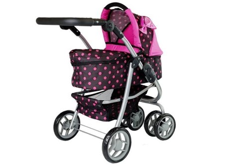 Wózek Spacerówka 2 w1 z Torbą Gondola Czarno- Różowy Alice Wózek Spacerówka 2 w1 z Torbą Gondola Czarno- Różowy Alice