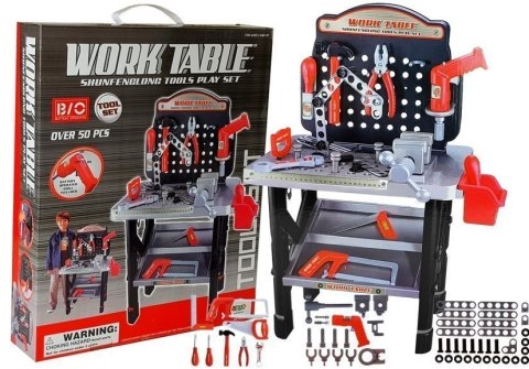 Wysoki Warsztat Zestaw Narzędzi Wiertarka na Baterie 75 cm LEAN Toys Wysoki Warsztat Zestaw Narzędzi Wiertarka na Baterie 75 cm LEAN Toys