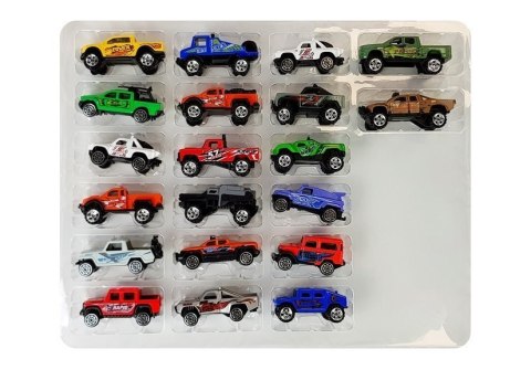 Zestaw Auta Terenowe Jeep Resoraki Różne Kolory 20 Sztuk LEAN Toys Zestaw Auta Terenowe Jeep Resoraki Różne Kolory 20 Sztuk LEAN Toys