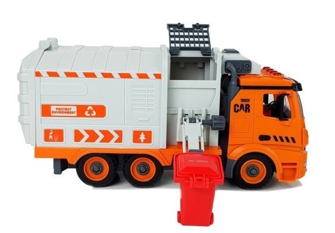 Zestaw DIY Śmieciarka Sorter Segregowanie Odpadów Gra Śrubokręt Dźwięk Efekty Świetlne LEAN Toys Zestaw DIY Śmieciarka Sorter Segregowanie Odpadów Gra Śrubokręt Dźwięk Efekty Świetlne LEAN Toys
