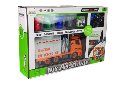 Zestaw DIY Śmieciarka Sorter Segregowanie Odpadów Gra Śrubokręt Dźwięk Efekty Świetlne LEAN Toys Zestaw DIY Śmieciarka Sorter Segregowanie Odpadów Gra Śrubokręt Dźwięk Efekty Świetlne LEAN Toys