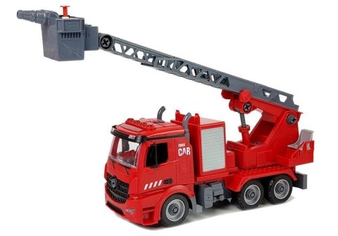 Zestaw DIY Wóz Strażacki 2w1 Wymienne Podnośniki Śrubokręt Dźwięk Efekty Świetlne Kask LEAN Toys Zestaw DIY Wóz Strażacki 2w1 Wymienne Podnośniki Śrubokręt Dźwięk Efekty Świetlne Kask LEAN Toys