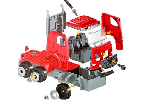 Zestaw DIY Wóz Strażacki 2w1 Wymienne Podnośniki Śrubokręt Dźwięk Efekty Świetlne Kask LEAN Toys Zestaw DIY Wóz Strażacki 2w1 Wymienne Podnośniki Śrubokręt Dźwięk Efekty Świetlne Kask LEAN Toys