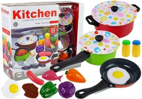 Zestaw Kuchenny Naczynia Kucharz 22 elementów LEAN Toys Zestaw Kuchenny Naczynia Kucharz 22 elementów LEAN Toys