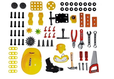 Zestaw Majsterkowicza na baterie 3w1 Walizka Warsztat 85 elementów 56cm LEAN Toys Zestaw Majsterkowicza na baterie 3w1 Walizka Warsztat 85 elementów 56cm LEAN Toys