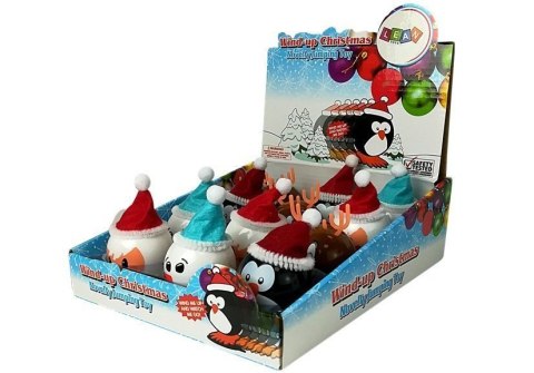 Zestaw Nakręcanych Zabawek Świątecznych 12 sztuk Pingwin Renifer Bałwan Mikołaj LEAN Toys Zestaw Nakręcanych Zabawek Świątecznych 12 sztuk Pingwin Renifer Bałwan Mikołaj LEAN Toys