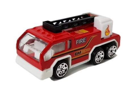 Zestaw Pojazdów Straży Pożarnej Resoraki 1:64 6 Sztuk LEAN Toys Zestaw Pojazdów Straży Pożarnej Resoraki 1:64 6 Sztuk LEAN Toys