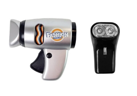 Zestaw Salon Fryzjerski Dziecięcy Barber Suszarka Maszynka Akcesoria Srebrny LEAN Toys Zestaw Salon Fryzjerski Dziecięcy Barber Suszarka Maszynka Akcesoria Srebrny LEAN Toys