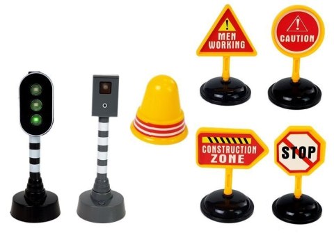 Zestaw Wywrotka 1:14 Znaki Drogowe Światła Fotoradar Żółta LEAN Toys Zestaw Wywrotka 1:14 Znaki Drogowe Światła Fotoradar Żółta LEAN Toys