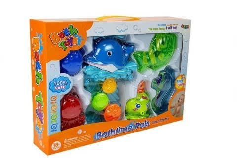 Zestaw do Kąpieli Delfinek Zwierzęta Morskie Plastikowe Wodospad LEAN Toys Zestaw do Kąpieli Delfinek Zwierzęta Morskie Plastikowe Wodospad LEAN Toys