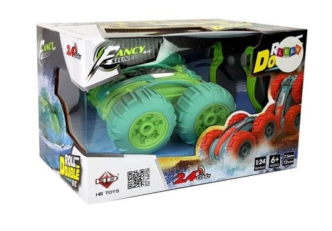 Amfibia Dwustronna Zdalnie Sterowana Zielona 1:24 LEAN Toys Amfibia Dwustronna Zdalnie Sterowana Zielona 1:24 LEAN Toys