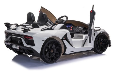 Auto na akumulator Lamborghini Aventador SX2028 Biały LEAN CARS Auto na akumulator Lamborghini Aventador SX2028 Biały LEAN CARS