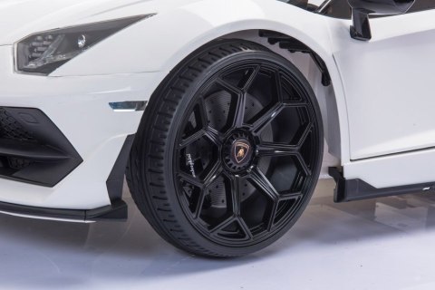 Auto na akumulator Lamborghini Aventador SX2028 Biały LEAN CARS Auto na akumulator Lamborghini Aventador SX2028 Biały LEAN CARS