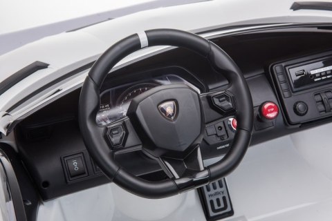Auto na akumulator Lamborghini Aventador SX2028 Biały LEAN CARS Auto na akumulator Lamborghini Aventador SX2028 Biały LEAN CARS