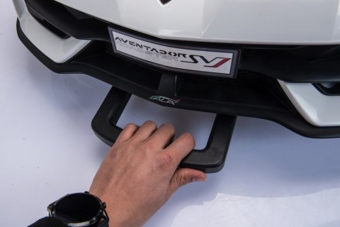 Auto na akumulator Lamborghini Aventador SX2028 Biały LEAN CARS Auto na akumulator Lamborghini Aventador SX2028 Biały LEAN CARS