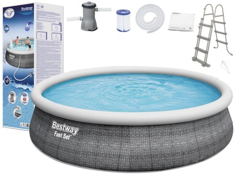 Basen ogrodowy rozporowy 457 x 107 cm Bestway 57372 Bestway Basen ogrodowy rozporowy 457 x 107 cm Bestway 57372 Bestway