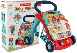 Chodzik Pchacz Zwierzątka Liczby Figury Pianinko Dźwięk LEAN Toys
