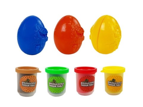 Ciastolina Dinozaury Jajka Foremka 12 Elementów 4 Kolory LEAN Toys Ciastolina Dinozaury Jajka Foremka 12 Elementów 4 Kolory LEAN Toys