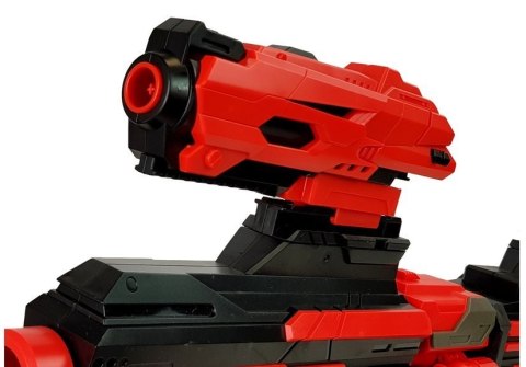 Duży Pistolet Karabin Na Piankowe Naboje 40 Sztuk Czerwono- Czarny Celownik LEAN Toys Duży Pistolet Karabin Na Piankowe Naboje 40 Sztuk Czerwono- Czarny Celownik LEAN Toys