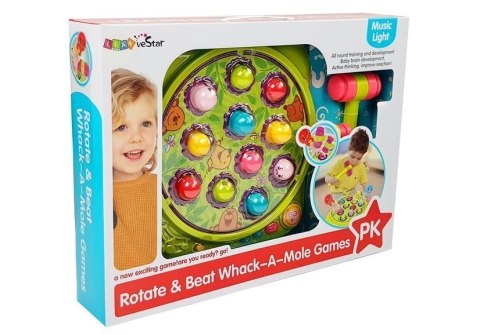 Gra Zręcznościowa Uderz Kreta Dźwięk LEAN Toys Gra Zręcznościowa Uderz Kreta Dźwięk LEAN Toys