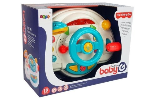 Interaktywna Kierownica Dla Dzieci Klakson Dźwięk Światło LEAN Toys Interaktywna Kierownica Dla Dzieci Klakson Dźwięk Światło LEAN Toys