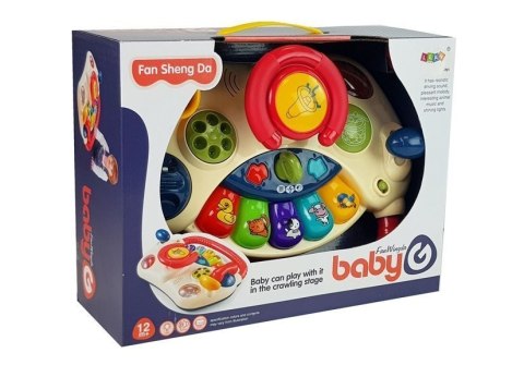 Interaktywna Kierownica dla dzieci Pianinko Odgłosy Zwierząt Telefon LEAN Toys Interaktywna Kierownica dla dzieci Pianinko Odgłosy Zwierząt Telefon LEAN Toys