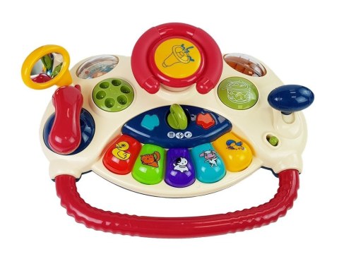 Interaktywny Chodzik Tablica Kierownica 3 w 1 Dźwięk Melodie Telefon Zwierzątka Dla Niemowląt LEAN Toys Interaktywny Chodzik Tablica Kierownica 3 w 1 Dźwięk Melodie Telefon Zwierzątka Dla Niemowląt LEAN Toys