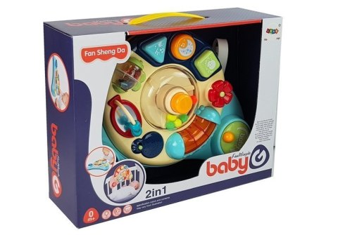 Interaktywny Panel Zabawka dla Niemowląt Muzyka Odgłosy Zwierząt Niebieska LEAN Toys Interaktywny Panel Zabawka dla Niemowląt Muzyka Odgłosy Zwierząt Niebieska LEAN Toys