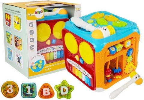 Kostka Edukacyjna Sorter Dla Niemowląt Dźwięk Światła LEAN Toys Kostka Edukacyjna Sorter Dla Niemowląt Dźwięk Światła LEAN Toys